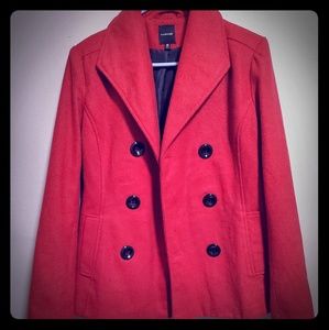 Rampage red peacoat size medium